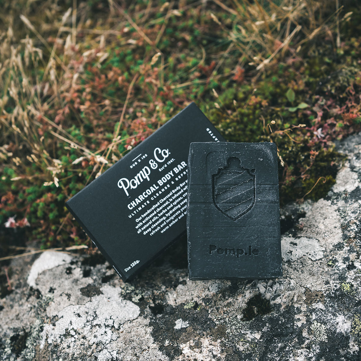 Pomp & Co. Charcoal Body Bar Soap 120 g