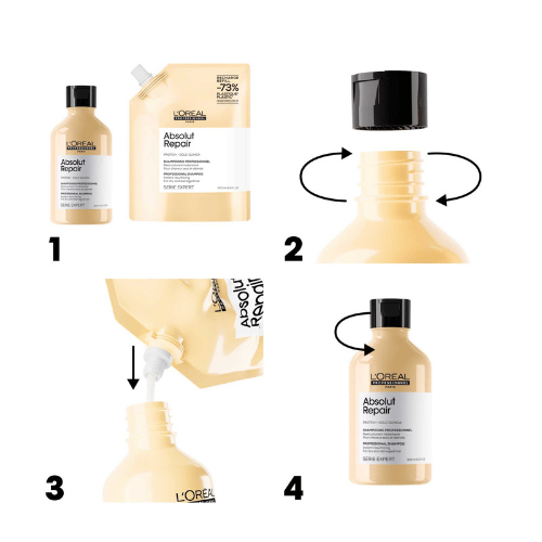 L'Oréal Absolut Repair Gold Shampoo 500 ml Refill